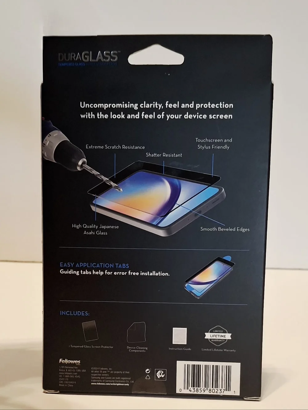 Tempered Glass Screen Protector for Samsung Galaxy A35 5G - Black